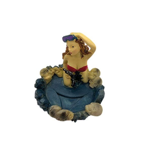 3D asbak met een vrouw - Afbeelding 3