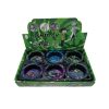 Glazen asbak - verschillende motieven -Skelton  - display (6 stuks)