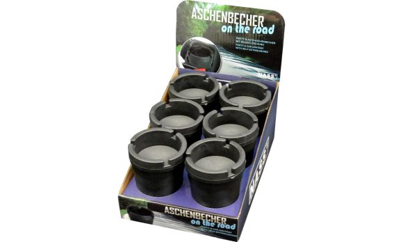 Asbak Beker On the Road ''Black'', Display van 6 - Afbeelding 2