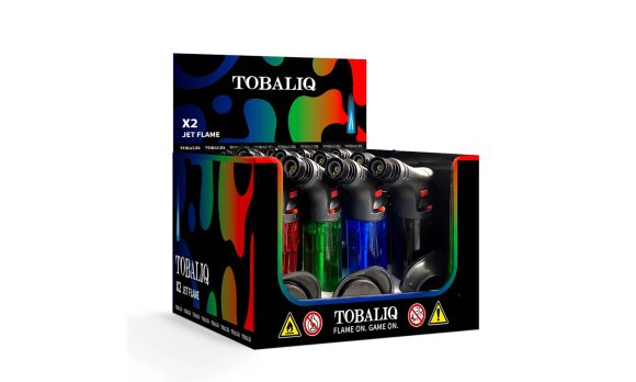 Jet-Aansteker Brander X2 met standaard, Display van 12