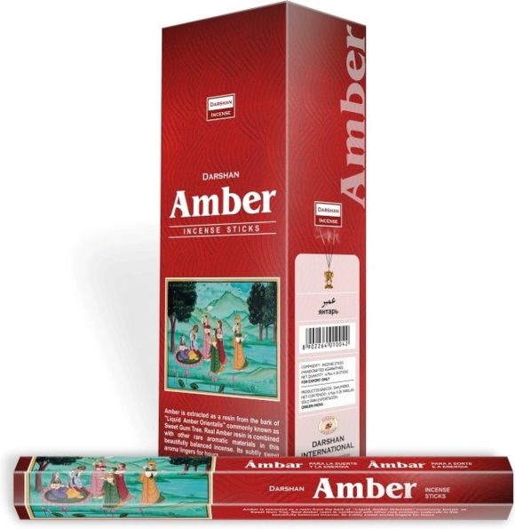 Darshan Wierook – Darshan Amber – Slof (6 pakjes/120 stokjes)