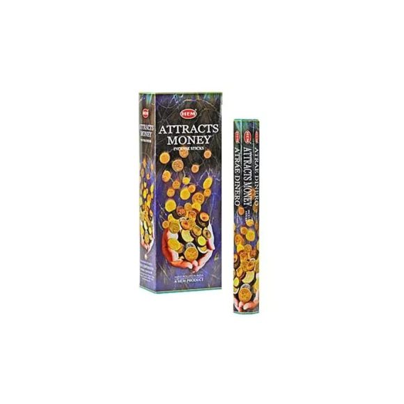 HEM Wierook – Attracts Money – Slof (6 pakjes/120 stokjes)
