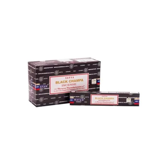 Satya Wierook – Satya Black Champa 15 grams - 1 doos (12 pakjes)