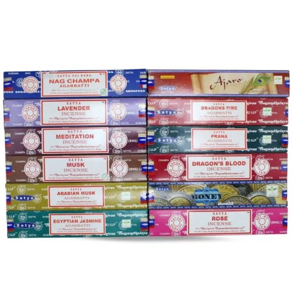 Satya Wierook - Assortiment Pack#2 15 grams - 1 doos (12 pakjes) - Afbeelding 3
