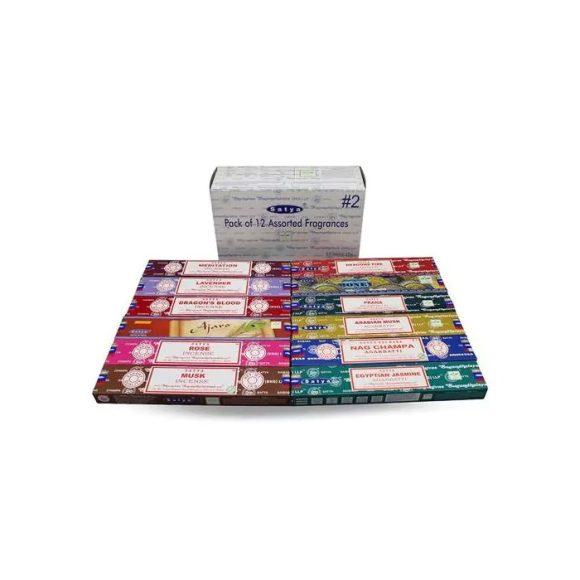Satya Wierook - Assortiment Pack#2 15 grams - 1 doos (12 pakjes) - Afbeelding 2