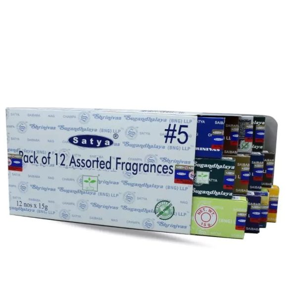 Satya Wierook - Assortiment Pack#5 15 grams - 1 doos (12 pakjes)