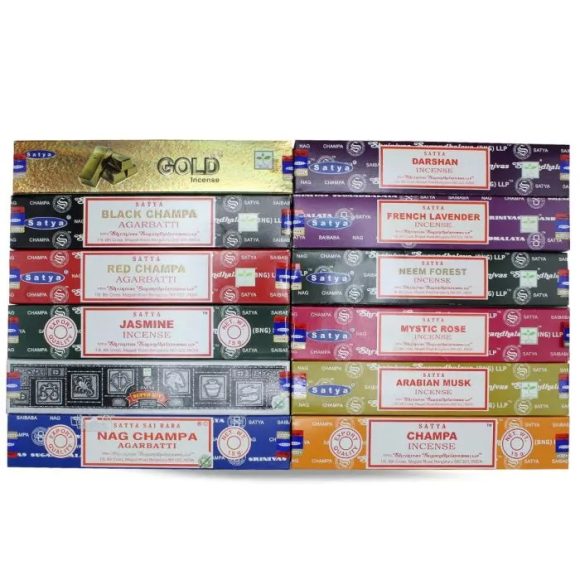Satya Wierook – Assortiment Pack#6 15 grams – 1 doos (12 pakjes) - Afbeelding 2