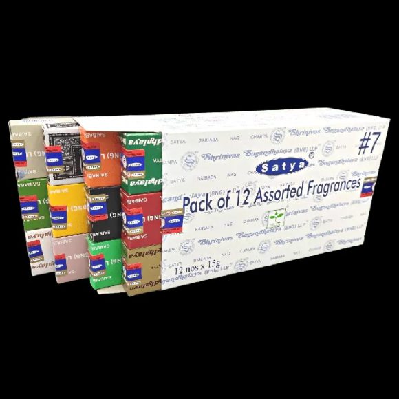 Satya Wierook – Assortiment Pack#7 15 grams – 1 doos (12 pakjes)