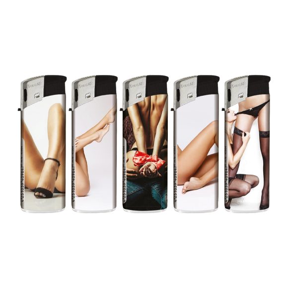 Elektronische aansteker hervulbaar – Design Sexy Legs – Display 50 stuks - Afbeelding 2