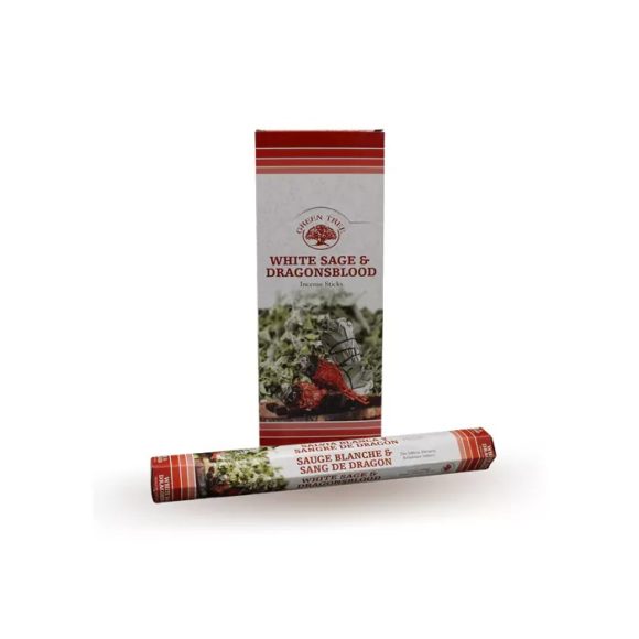 Green Tree Wierook – White Sage & Dragonsblood – Slof (6 pakjes/120 stokjes)