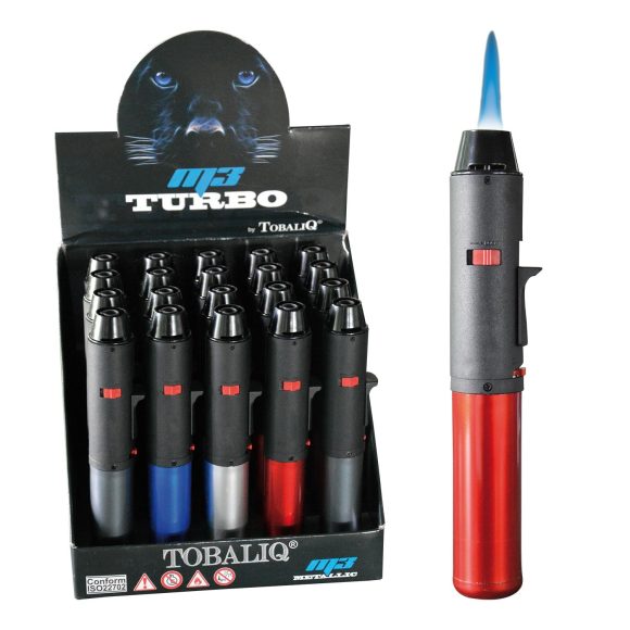 Jet-Storm aansteker M3 Turbo Metallic Kleur-mix, Display van 20