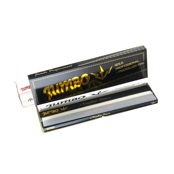 JUMBO Gold Kingsize Slim + Pre-rolled Tips - Afbeelding 3