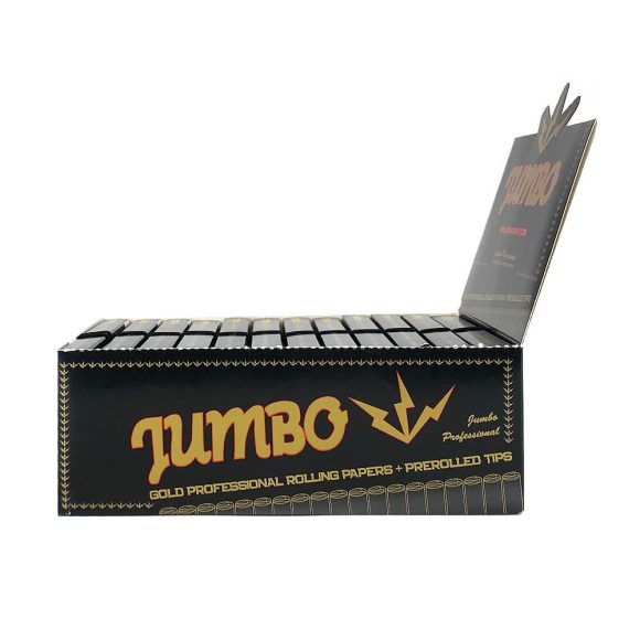 JUMBO Gold Kingsize Slim + Pre-rolled Tips - Afbeelding 2