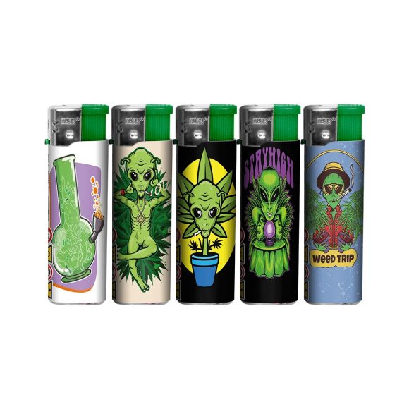 Elektronische aansteker hervulbaar – Design Stay High – Display 50 stuks - Afbeelding 2