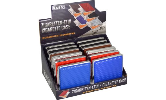 Sigaretten etui “Color Mix”, Display van 12