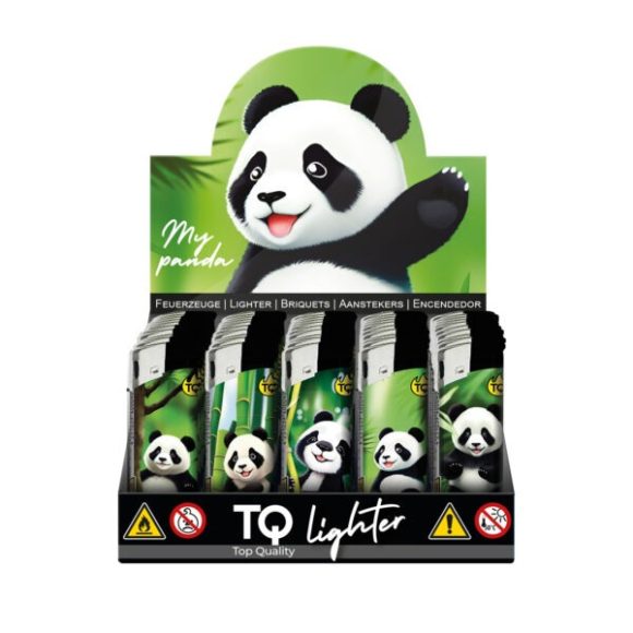 Elektronische aansteker hervulbaar – Design My Panda – Display 50 stuks
