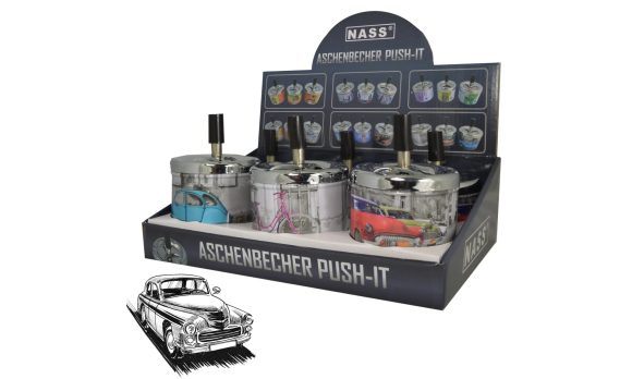 Draai asbak ”Cars“, Display van 6
