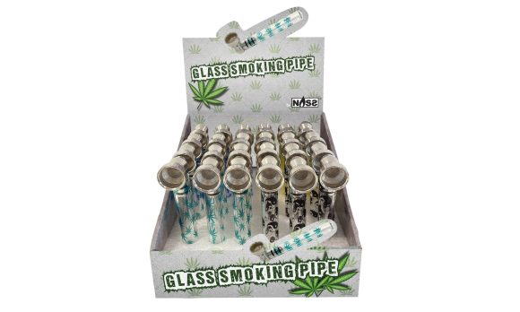 Glazen Pijp "Glass Smoking Pipe" – 24-delige display - Afbeelding 2