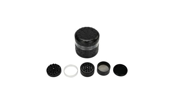 Metal Grinder "Dark Cannabis" – 6-delige display - Afbeelding 2
