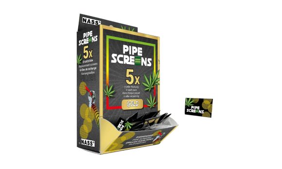 Pijpenzeefjes "Pipe Screens Gold" – doos van 100