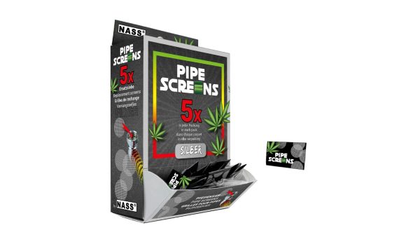 Pijpenzeefjes "Pipe Screens Silver" – doos van 100