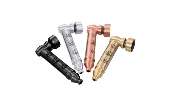 Puffy Pipe Brushed Metal – compacte metalen pijp in geborsteld design - Afbeelding 2