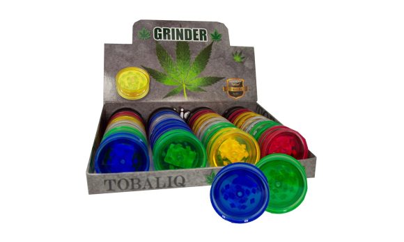 PureGrind – Kunststof Grinder zonder Motief – 20-delige display