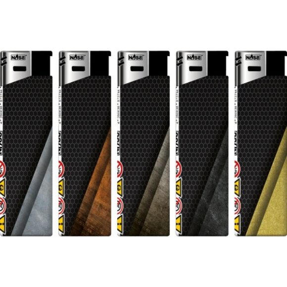 Elektronische aansteker hervulbaar – Design Steel Pattern – Display 50 stuks - Afbeelding 2