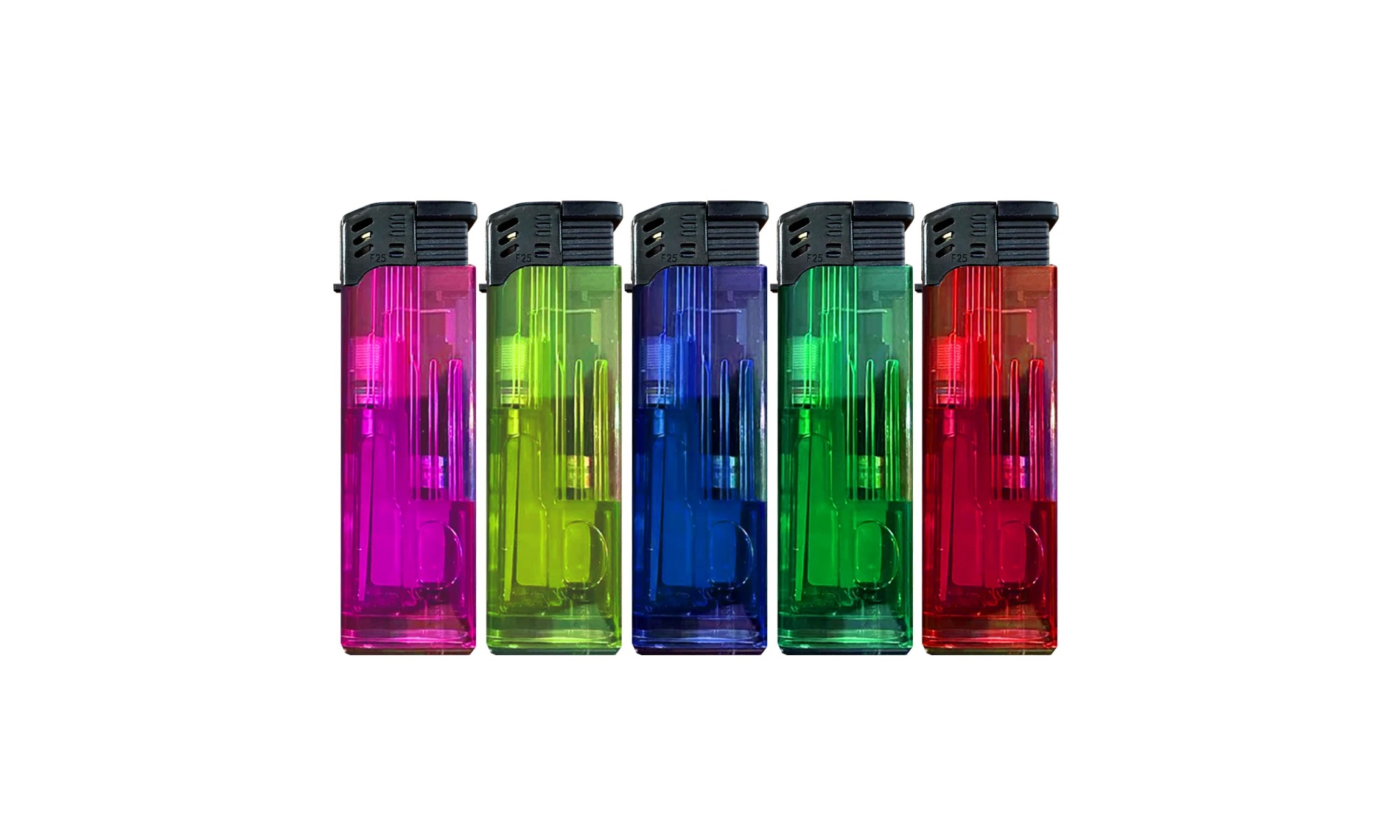 TOBALIQ Basic-Turbo-aanstekers met blauwe stormvlam – 50 stuks in display. - Afbeelding 3